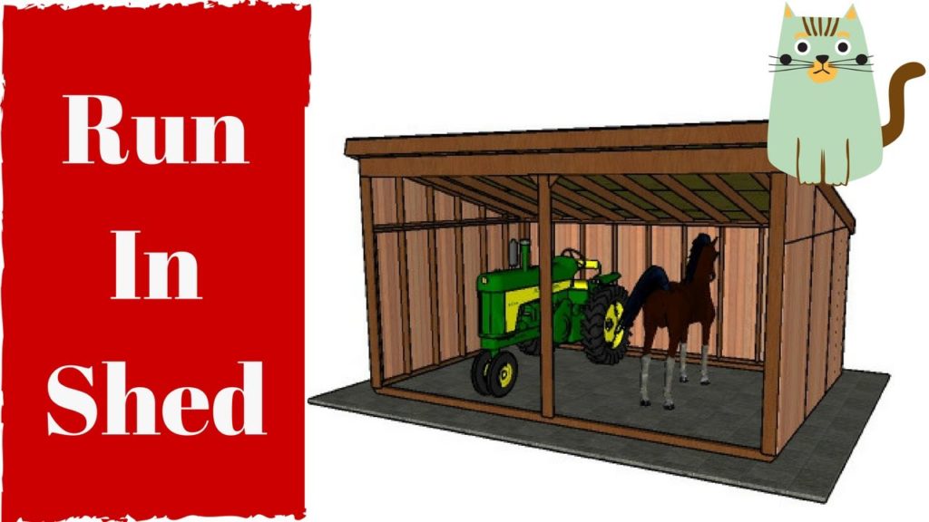 Run In Shed Plans Storage Shed Plans