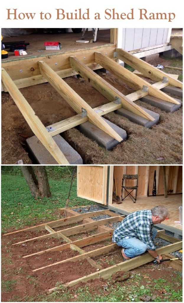 How to Build a Shed Ramp the Right Way - Storage Shed Plans